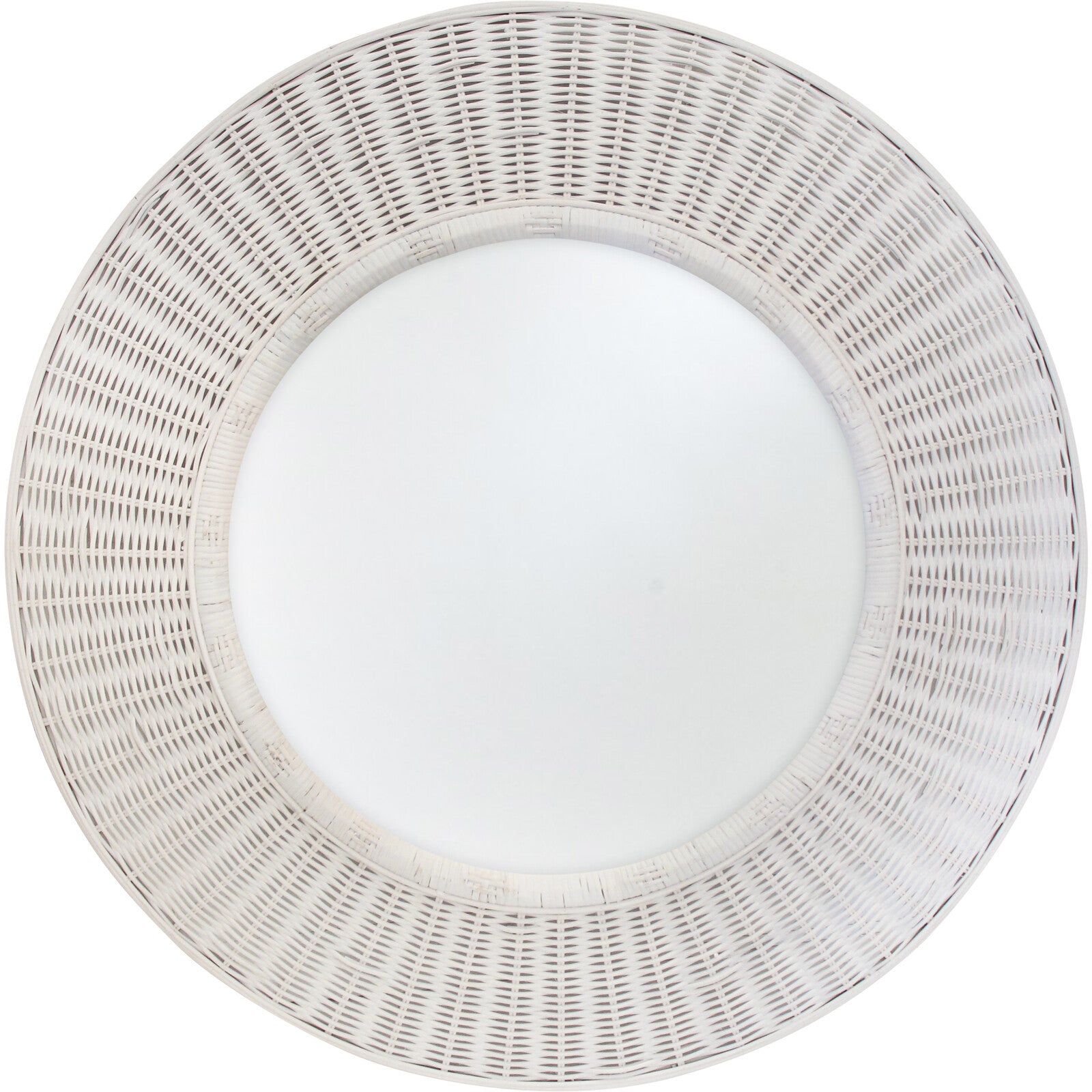 Mirror Rattan White